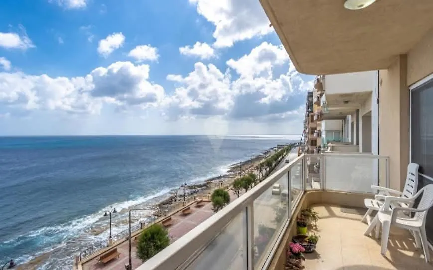 Front Sea View 3 Bedroom 2 Bathrooms At Sliema Beach Promenade S7 0*,